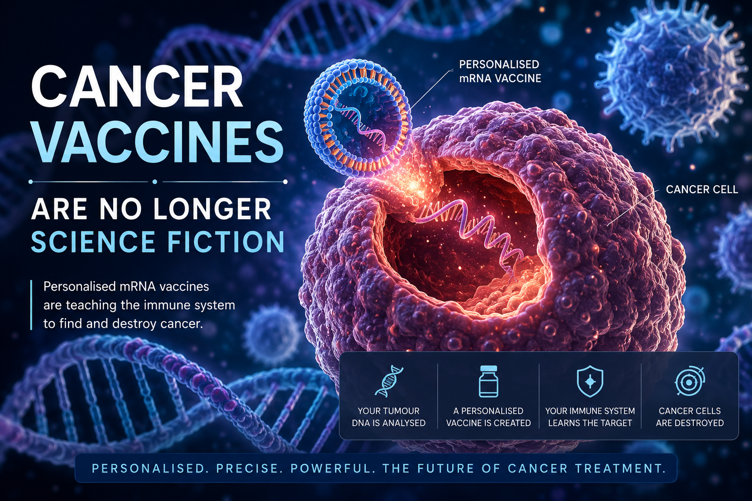 Cancer Vaccines Are No Longer Science Fiction — personalised mRNA vaccines are teaching the immune system to find and destroy cancer